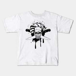 skeleton chef Kids T-Shirt